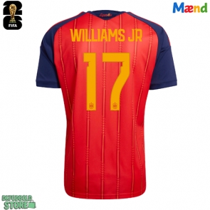 Spanien Nico Williams #17 Replika Hjemmebanetrøje VM 2026 Kortærmet